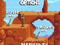 une photo d'Ã©cran de Desert Demolition sur Sega Megadrive